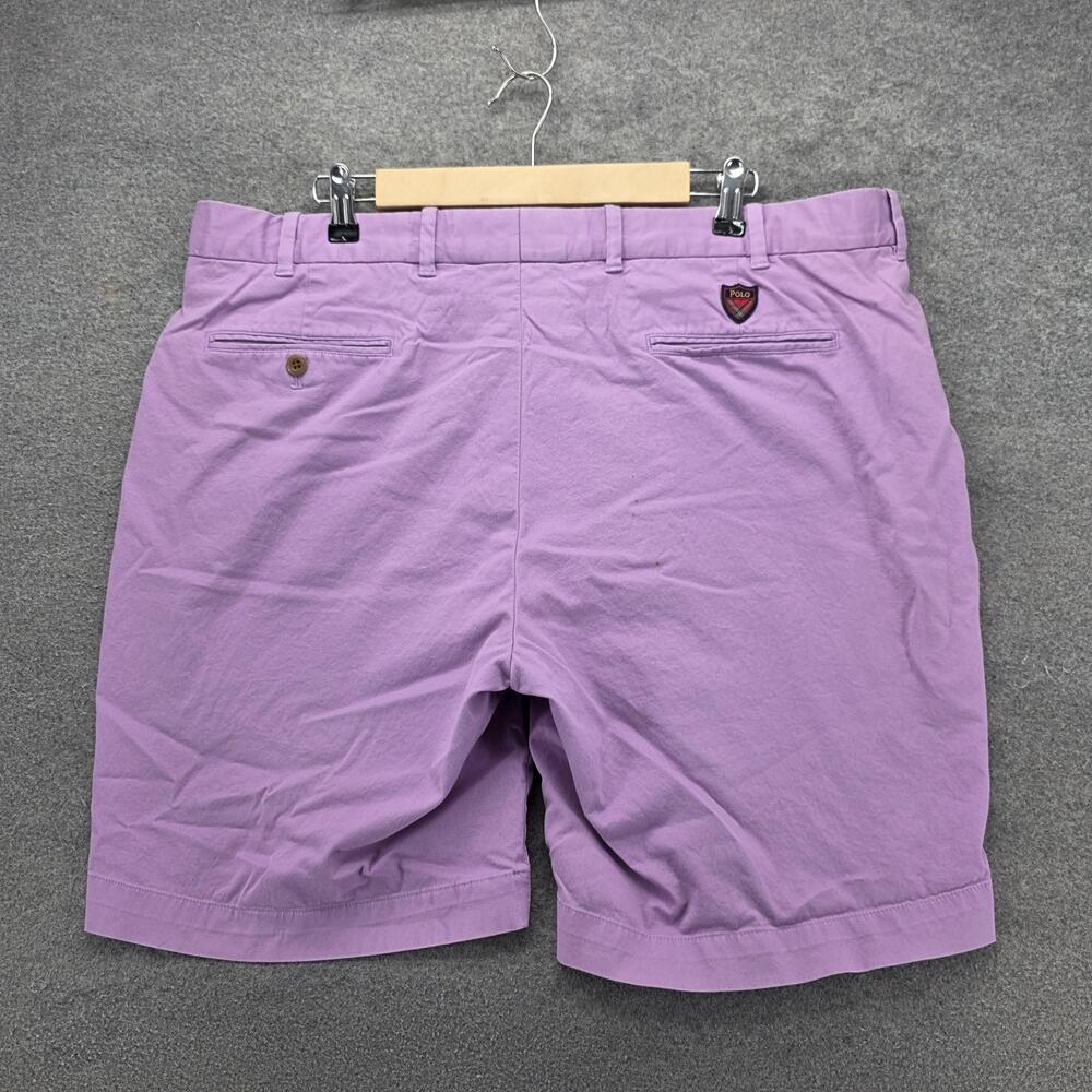 Polo Golf Ralph Lauren Shorts Mens 40 Purple Chino Cotton Twill Stretch Golf - Picture 10 of 13